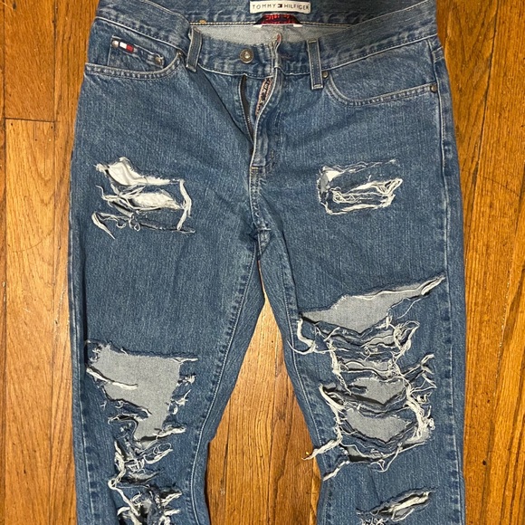custom ripped jeans